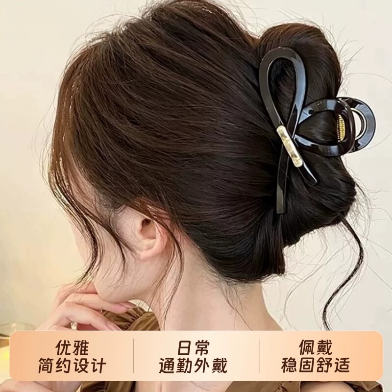 抓夹女高级感头发鲨鱼夹发饰