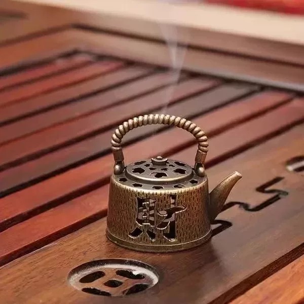 创意迷你合金发财茶壶香炉