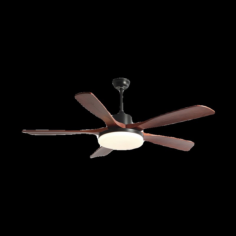 家用美式复古餐厅吊扇灯饭厅客厅中古风房间主卧室变频静音风扇灯