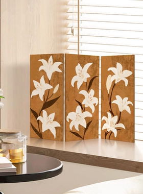 北欧ins风卧室桌面装饰摆件客厅电视柜小屏风摆画创意高级感饰品