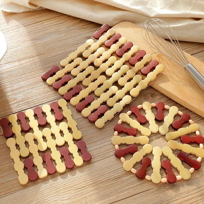 竹质隔热垫餐垫餐桌垫盘子垫子家用防烫垫锅垫砂锅垫碗垫杯垫菜垫