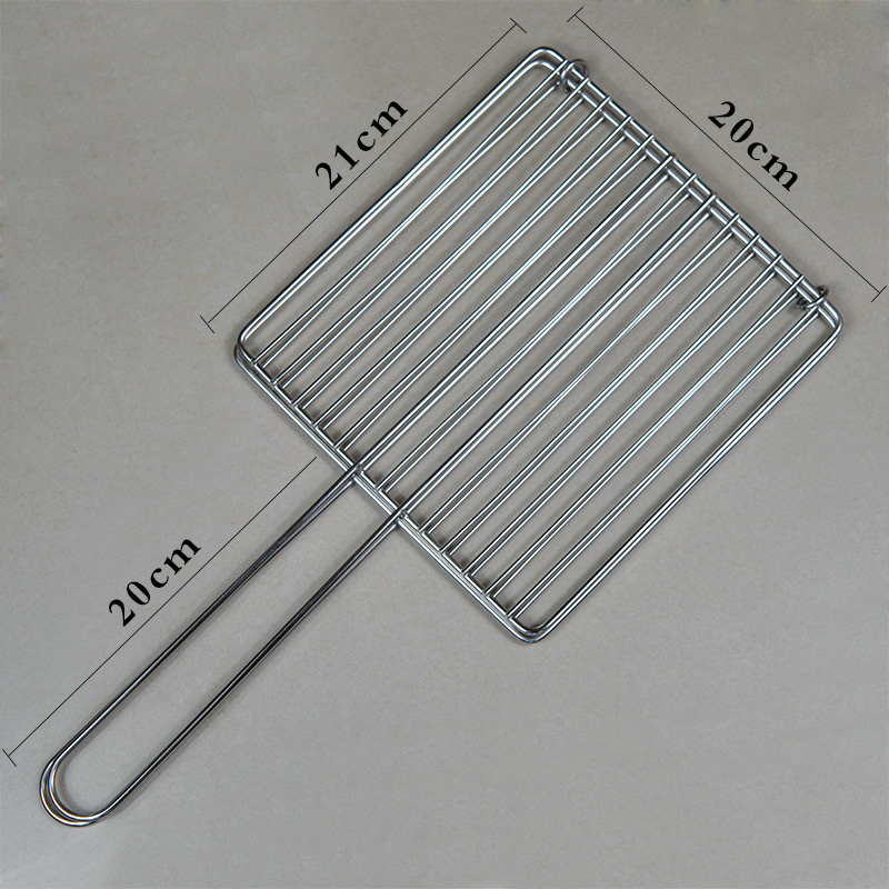小号烧烤夹子网 烧烤网蔬菜夹子不锈钢 烧烤网夹篦子 烧烤配件