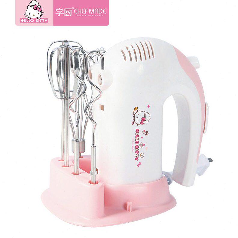 学厨 KITTY猫 300W手持搅拌器奶油打发器电动打蛋器家用烘焙工具