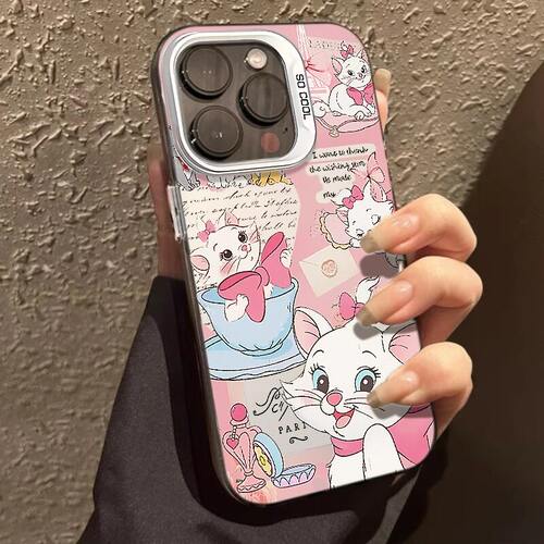 iPhone17苹果12卡通彩银14ProMax硬OPPOK13TURBO适用16PLUS高级感手机壳爱心可爱OPPORENO15创意华为HI畅享80