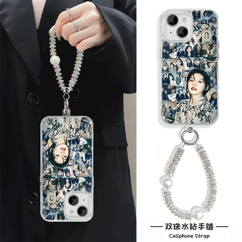 高级感iPhone17小米14苹果12羽纱硬16PLUS创意章若楠OPPOA5X适用红米note15手机壳带挂绳13ProMax小众荣耀X70