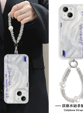 jj20林俊杰周边签名17适用ins风小米15苹果13高级感16PLUS手机壳带挂绳iPhone14羽纱硬12ProMax简约VIVOX200S