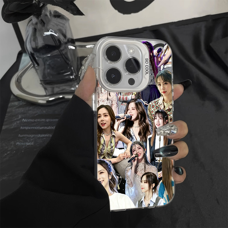 iPhone13ins风苹果14创红米NOTE15彩银硬小众适用16PLUS高级感12ProMax手机壳华为PURA90唱歌邓紫棋小米17MAX