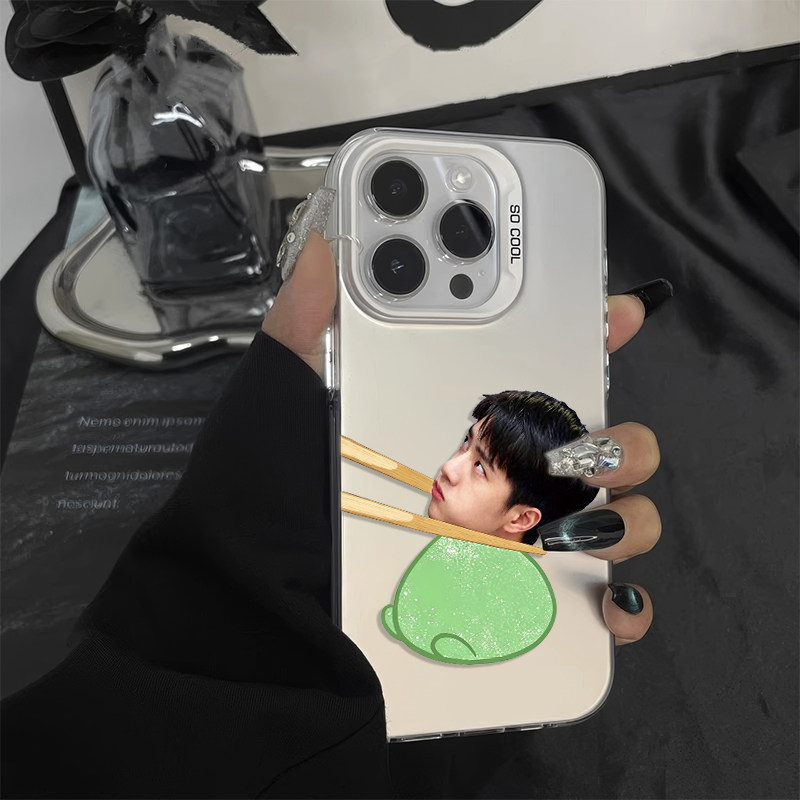 华为MATE80小众苹果15创意iPhone13彩银OPPORENO16适用14PLUS高级感17ProMax手机壳硬抹茶大福王一博荣耀x80i