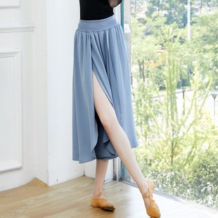舞蹈裤小个子g2025现代形体舞练功服成人古典现代舞开叉阔腿裤裙