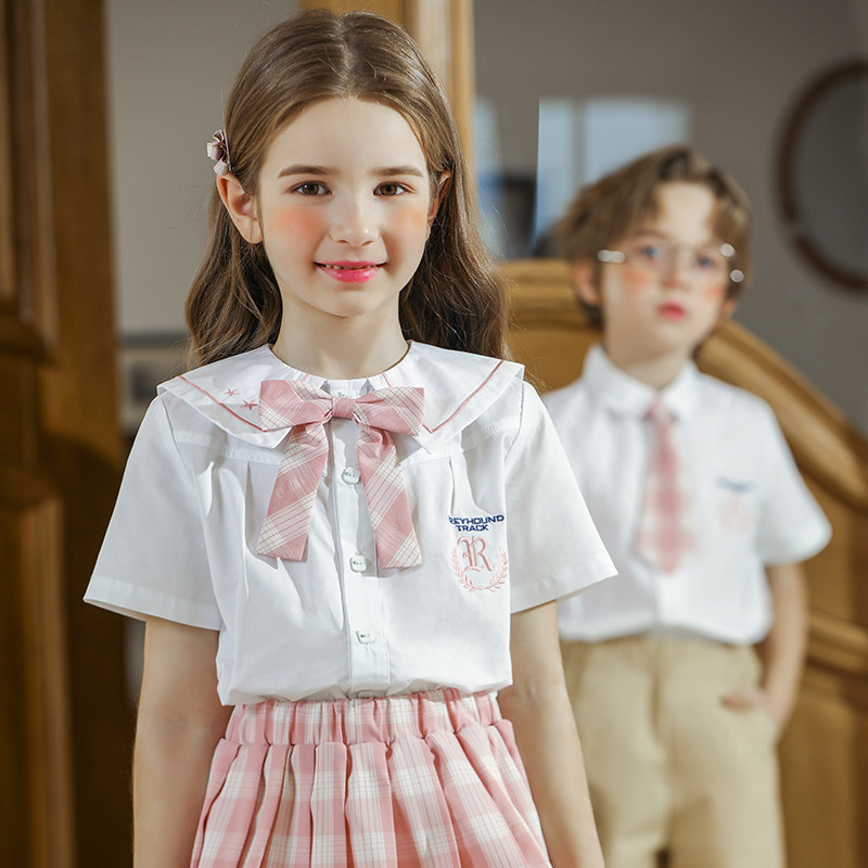 校服套装小学生幼儿园园服夏装儿童夏季jJk制服学院英伦风毕业班