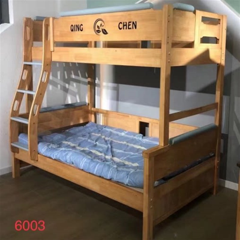 全实木双层床子k母床橡木儿童上下床高低床母子床上下铺