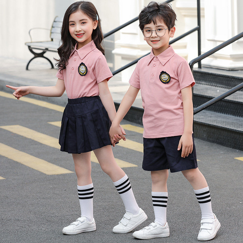 幼儿园园服夏季套装儿童班服英伦B风六一表演服装小学生校服毕业