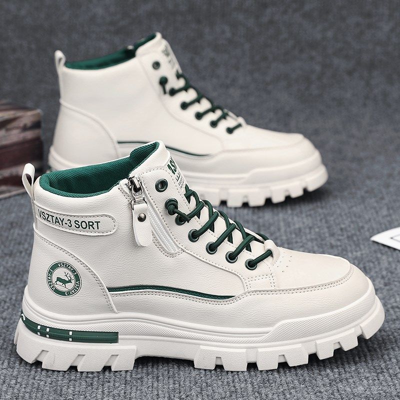 大码男鞋45春秋款马o丁靴46鞋子男款47男士休闲鞋工装鞋短靴高帮,流行男鞋,马丁靴,淘宝优惠券,粉丝福利购,淘宝优惠卷