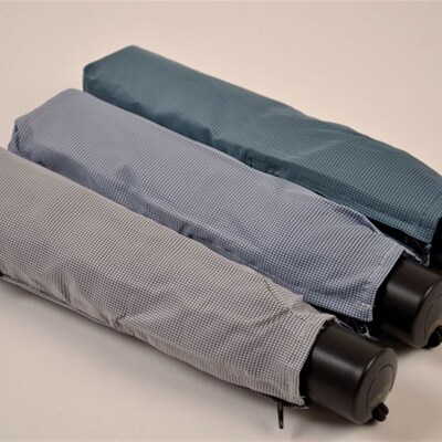 蝴蝶飞飞 九根骨架 牢固防风 三折手开晴雨伞经U典细格子 不沾