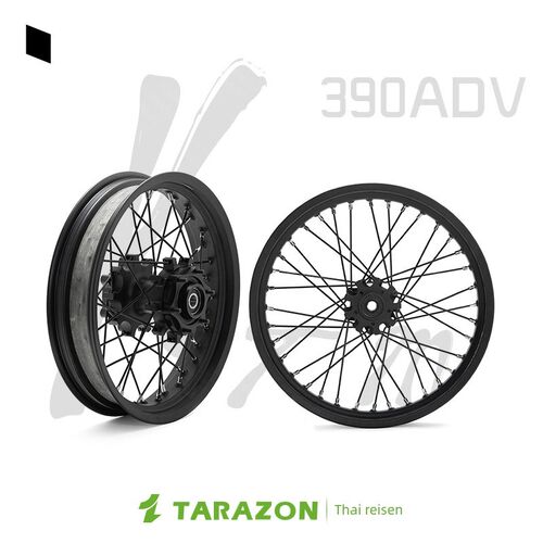 Tarazon适用于Ktm390Adv轮辐轮毂真空轮胎铝轮U辋摩托车改装零件