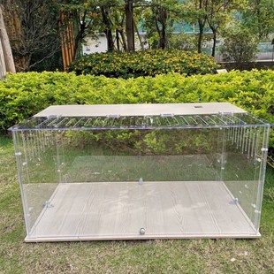 80基础笼仓鼠笼鸡笼透明宠物笼亚克力金丝熊透明笼X大笼子饲养箱
