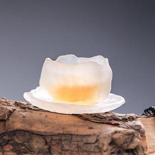 功夫茶具玻璃品茗杯 上神杯冰冻烧琉璃主人杯单杯小茶杯盏日式