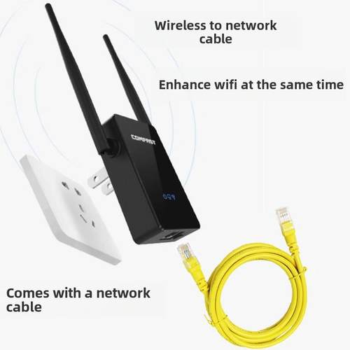 无线接收器信号WIFI网转有线网线免接线转接器代替USB无线网卡