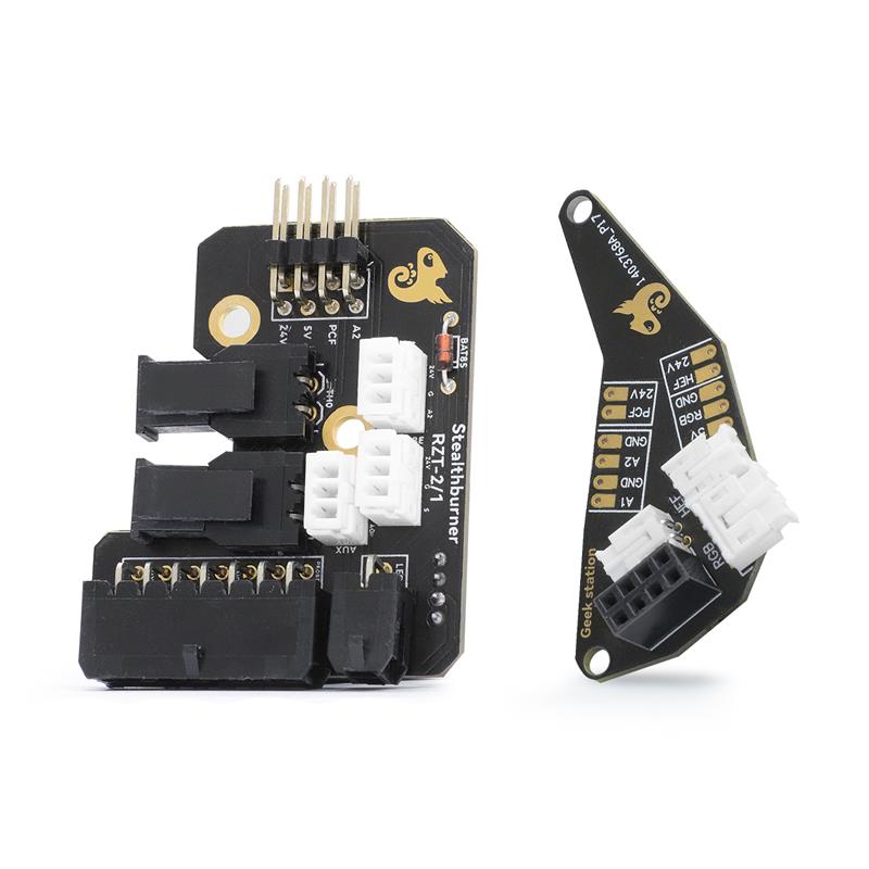 CW2分体快拆转接板Stalthburner理线板VORON2.4可装LED灯3D打印机