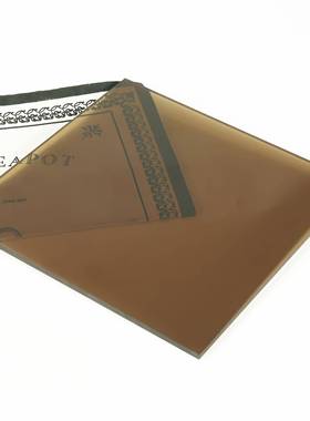 茶色PC耐力板透明咖啡色深茶浅茶烟灰色聚碳酸酯板加工235810mm厚