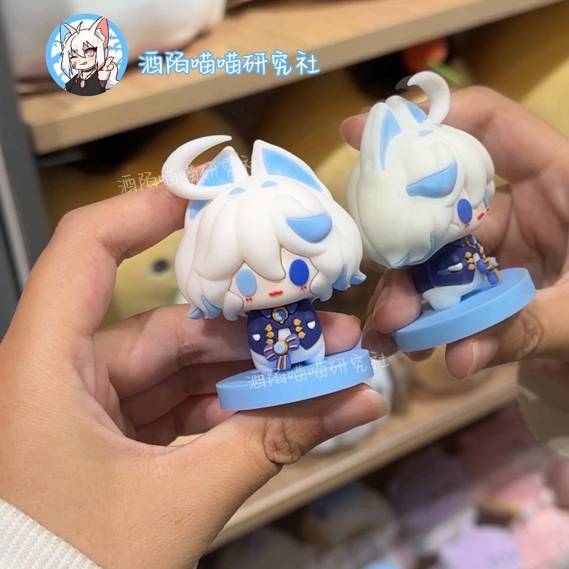 原神同人周边5cm芙宁娜猫猫可爱手办PVC滴胶摆件立牌
