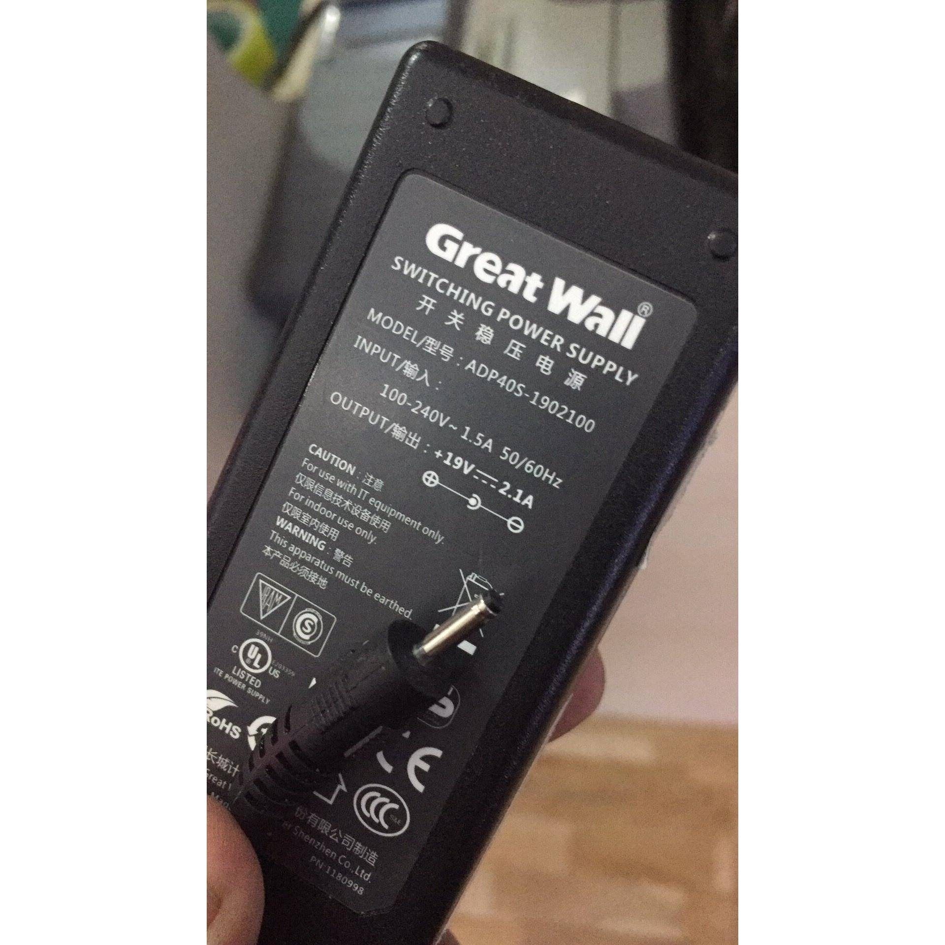 清华同方锋锐U45F笔记本电源适配器充电器19v2.1A ADP40S-1902100
