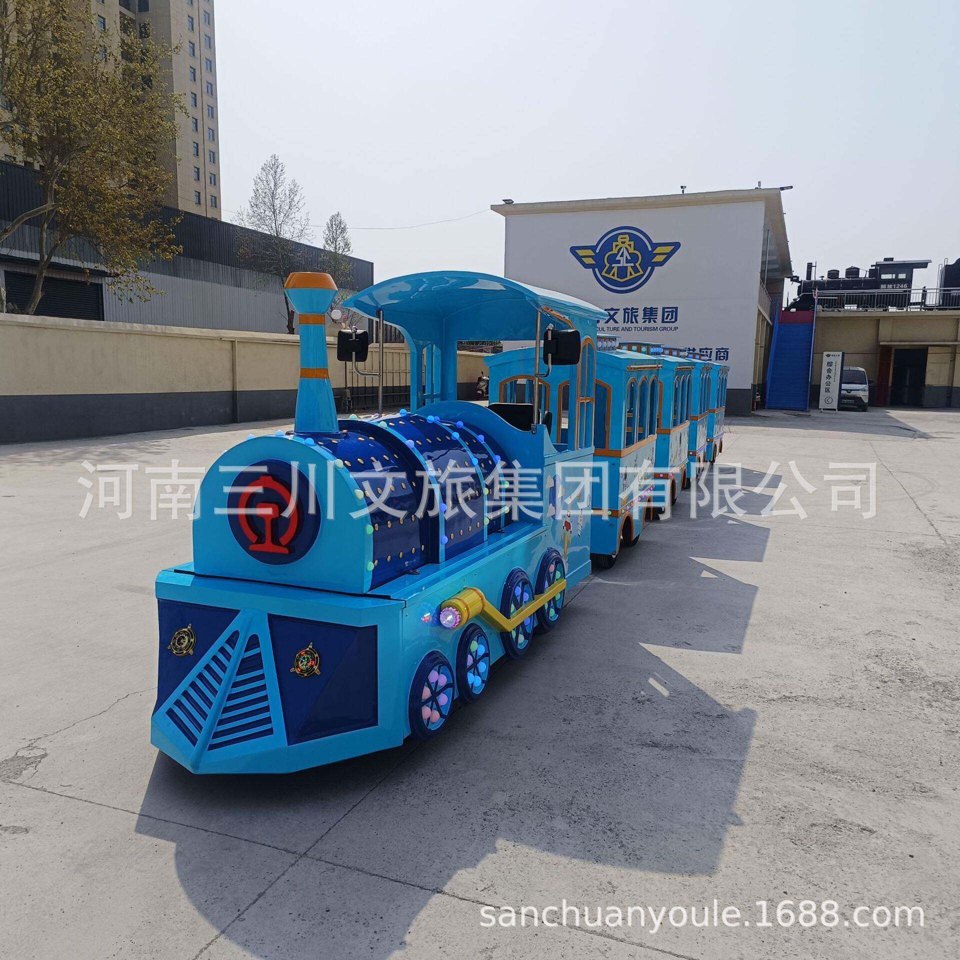 广州商场小火车厂家河南无轨火车景区商场广场无轨小火车仿真火车
