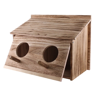 鸽子窝加厚实木鹦鹉繁殖箱玄凤孵化房宠物室内户外鸟屋大号巢洞穴