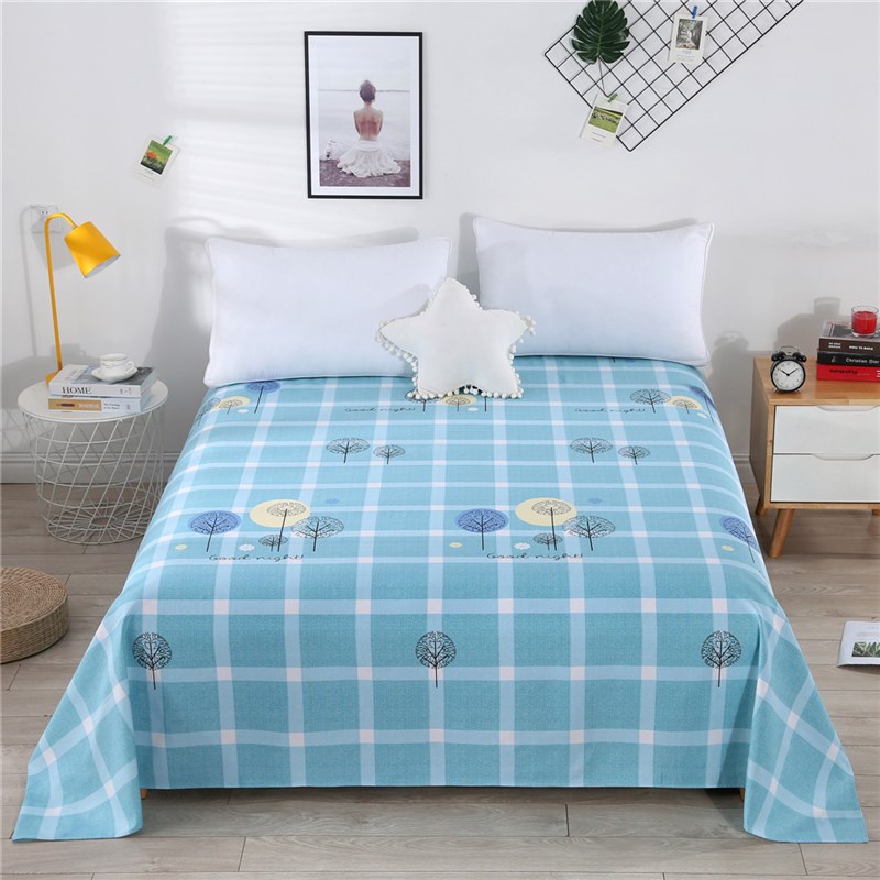 印花老粗布床单单件/帆布床单三件套加厚大炕单床学生宿舍