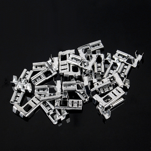 6.3插簧端子护套 电线连接器旗型L形弯头接插件线鼻 冷压接线端子