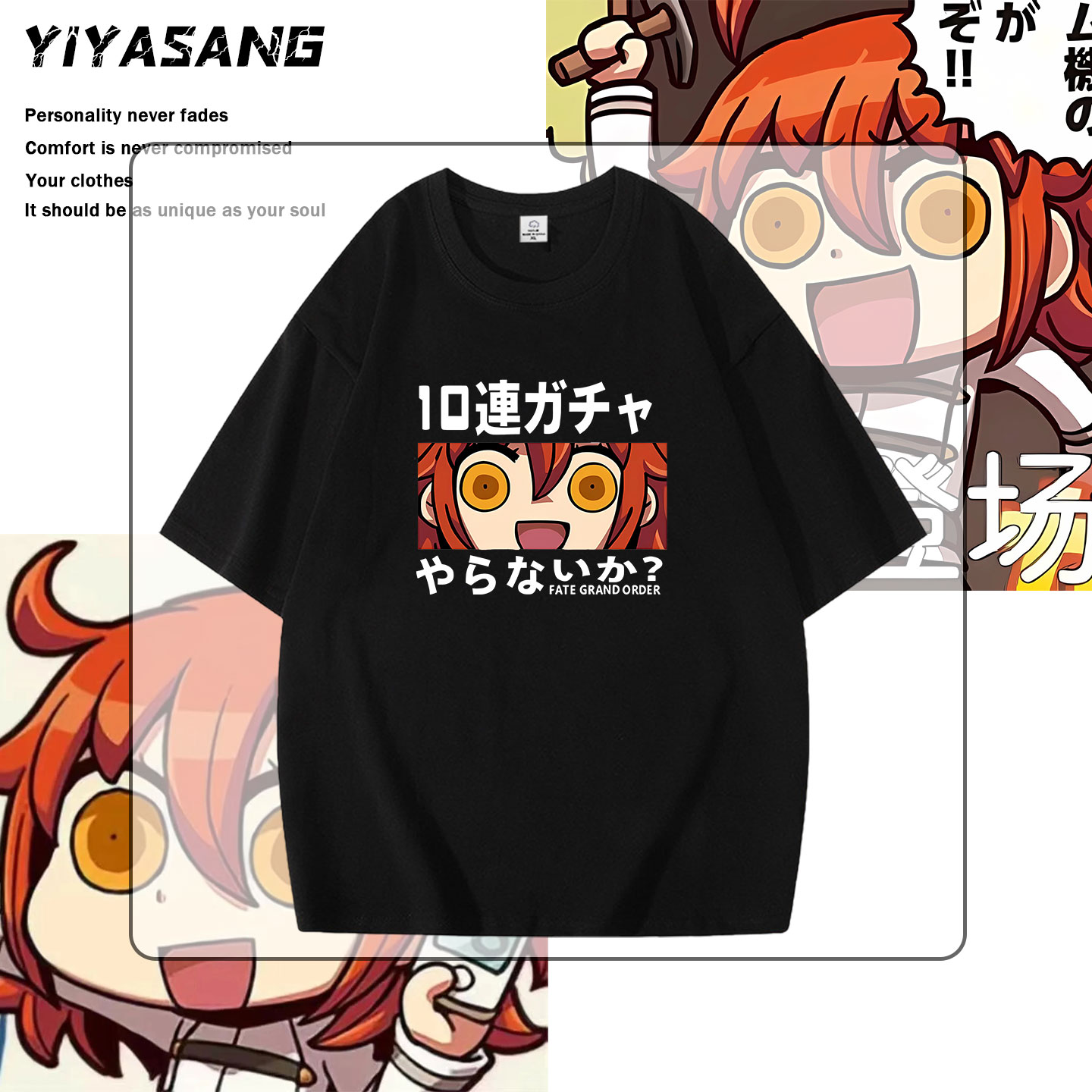 咕哒子联名短袖2025动漫印花T恤