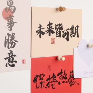 原木质图钉软木板木质图钉幼儿园留言板彩色工字钉按钉大头钉 盒装
