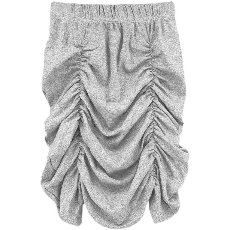 韩国东大门女装百搭修身显瘦堆堆褶高腰包臀半身裙性感a字裙女夏,女装/女士精品,半身裙,淘宝优惠券,粉丝福利购,淘宝优惠卷