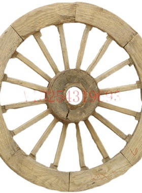 怀旧民俗老物件老式手推车老木车独轮车农村旧物平板车复古老农具