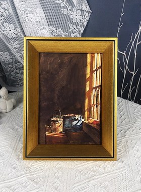 安德鲁怀斯小红莓书桌摆件7寸相框摆台油画装饰画办公桌家居饰品