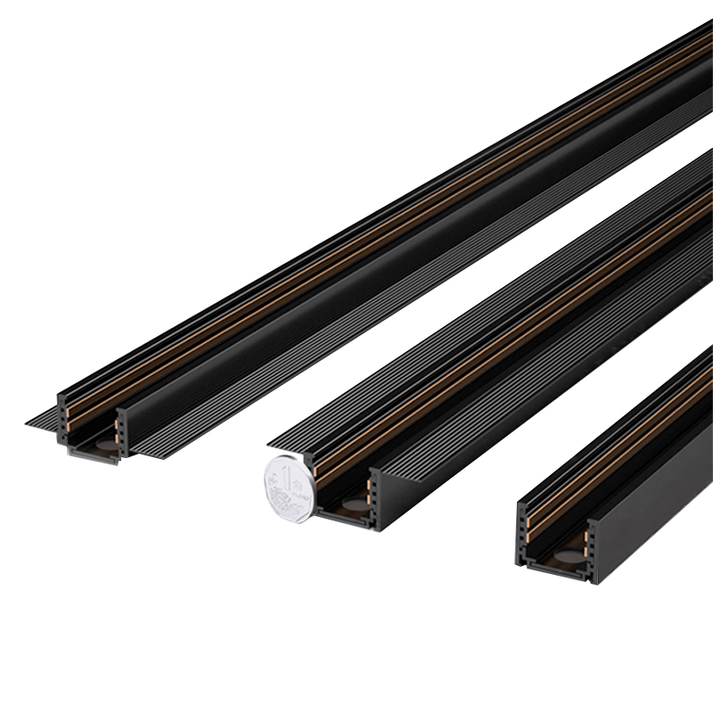 超薄磁吸轨道灯嵌入式暗装明装磁吸灯无边框射灯无主灯客厅照明