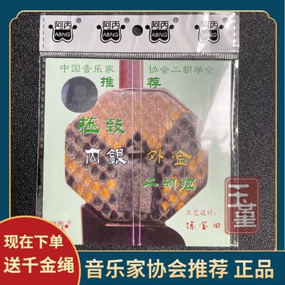 阿丙二胡琴弦内银外金二胡线阿炳二胡弦专业演奏家级金银弦套弦
