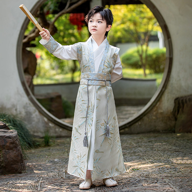 男童汉服2023年新款儿童国风春秋新款古装男孩古风唐装夏季套装夏,童装/婴儿装/亲子装,唐装,淘宝优惠券,粉丝福利购,淘宝优惠卷