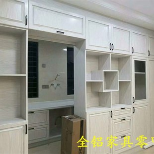 爱罗尔全铝合金电视柜玄关隔断鞋柜阳台储物柜定制防水零甲醛深圳