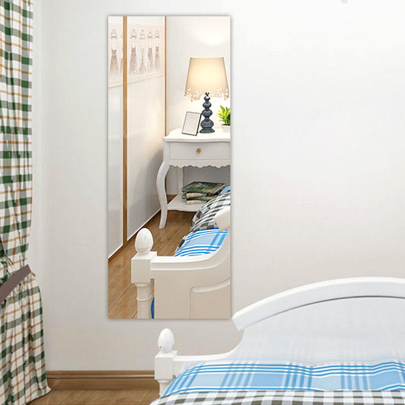 镜面贴纸卫生间浴室全身软镜子DIY卧室自粘墙贴玻璃门改造银光膜