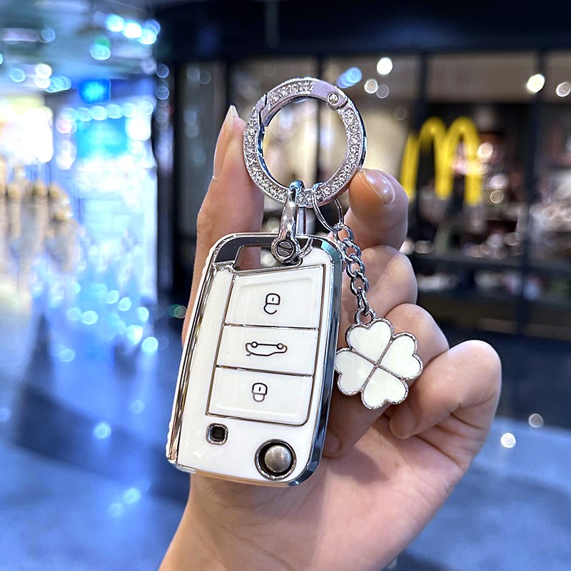 适用2021款大众探歌钥匙套20一汽探影汽车专用高档包壳扣男女21