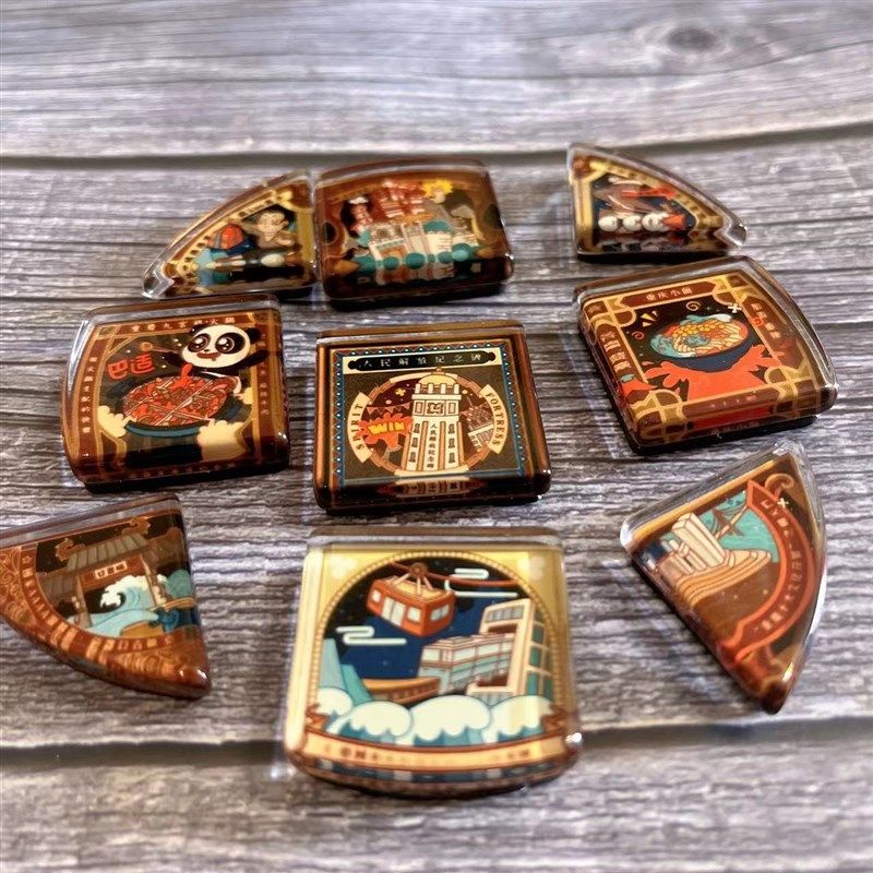 9个装重庆九宫格火锅冰箱贴套装磁贴装饰留言贴特色旅游纪念礼品,节庆用品/礼品,文化创意冰箱贴,淘宝优惠券,粉丝福利购,淘宝优惠卷