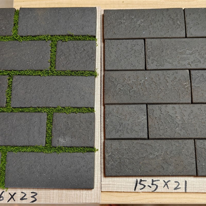 黄缘龟专用造景保湿天然手工小陶砖安缘饲养箱布景黑陶砖装饰垫材