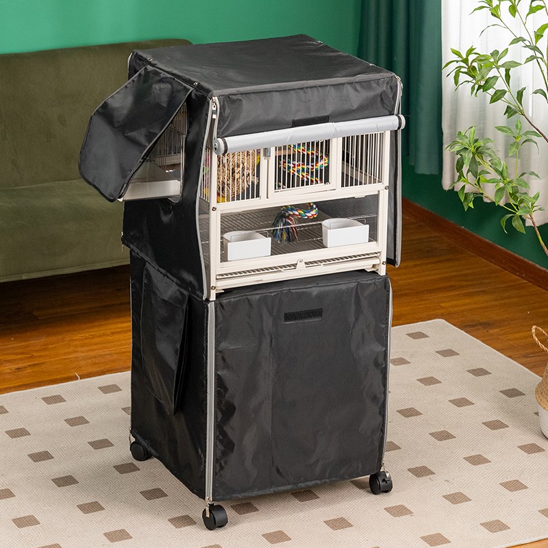 双层宫格鸟笼专用鸟罩子遮光鹦鹉笼抗污挡雨防风笼衣透气四季通用