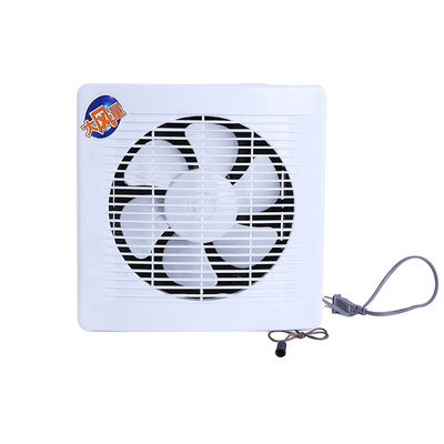 双向强力方孔静音排风扇大功率厕所厨房通用纯铜电机壁式通风换气