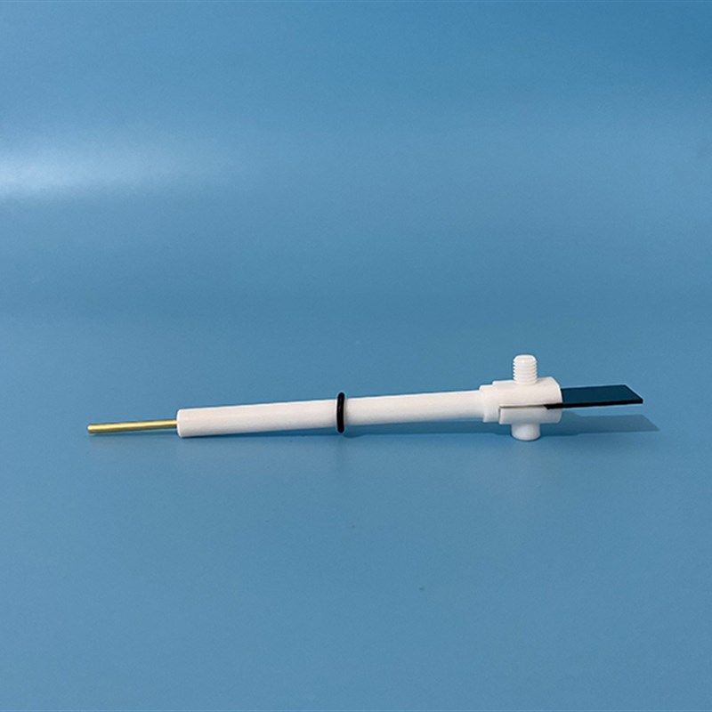 JJ110铂片电j极夹 聚四氟Pt工作电极夹  导电性好耐腐蚀纯铂可开