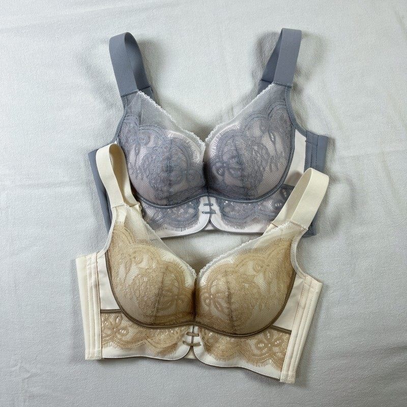 矫正调整型无钢圈内衣女小胸中厚B杯集中聚拢收副乳防Z下垂文胸罩