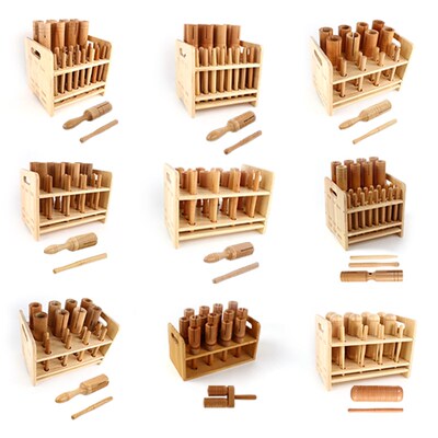 奥尔夫打击乐器音乐教室组合碰铃鼓响板摇铃O双响筒沙锤木盒收纳