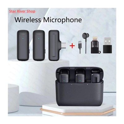 Wireless Lapiel Microphone Lavalier Mic Noise Reduction Live