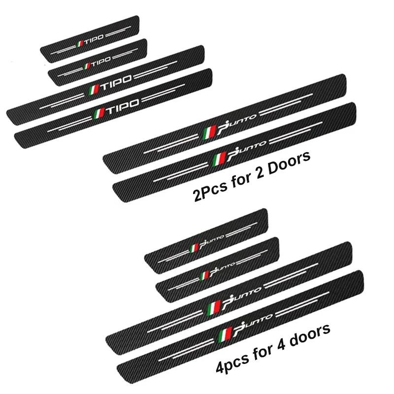 Carbon Fiber Car Door Sill Protection er For Fiat PaYnda 500